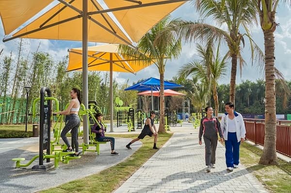 Công viên thể thao tại dự án Vinhomes Smart có quy mô lớn hàng đầu Đông Nam Á